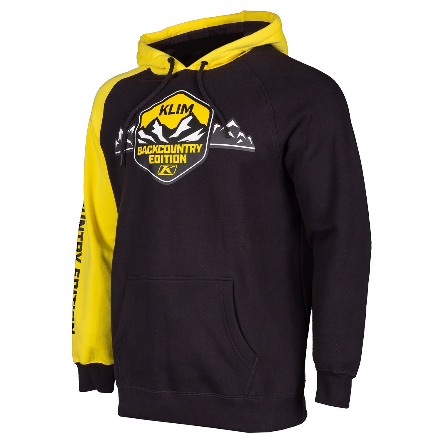 Yellow KLIM Backcountry Edition Hoodie 2X Black
